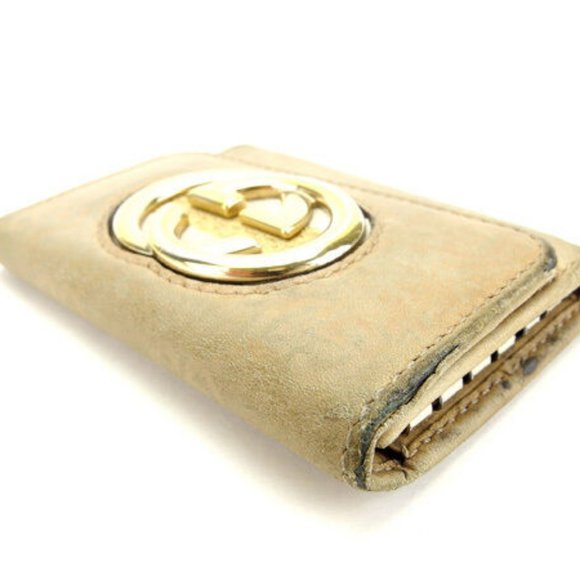 Gucci Key holder Key case Guccissima Beige Gold Woman Authentic Used Y4466 - Picture 3 of 6